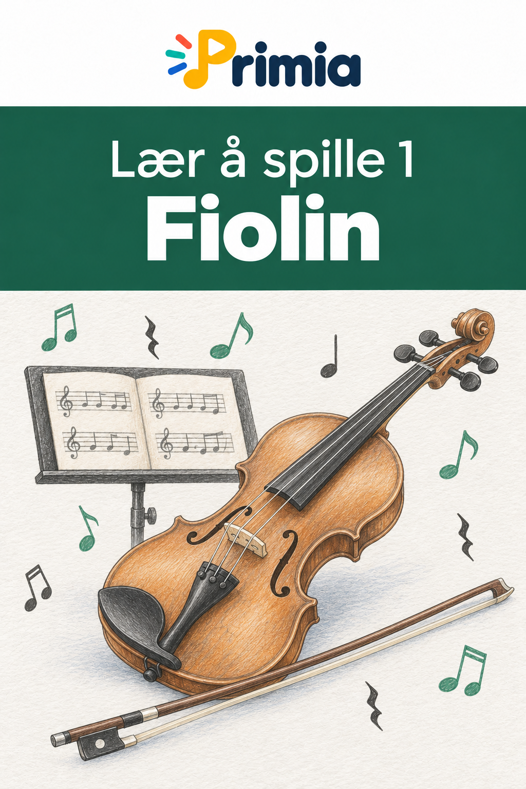 Omslag til Lær å spille 1 - Fiolin